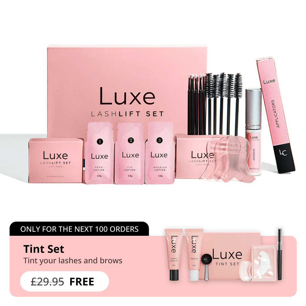 Luxe eyelash lift set, Luxe eyelash lift, do it yourself eyelash lift, Luxe Cosmetics, bundle, Lash Lift Kit, Lash Lift, Lash Lifting